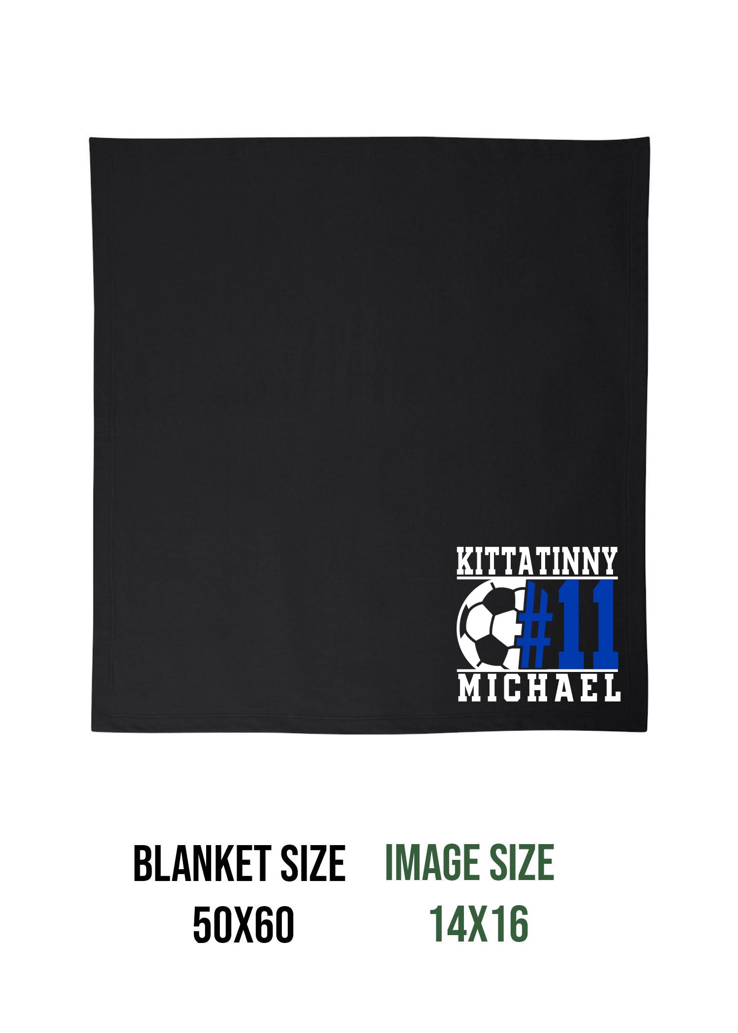 Kittatinny Soccer Design 5 Blanket