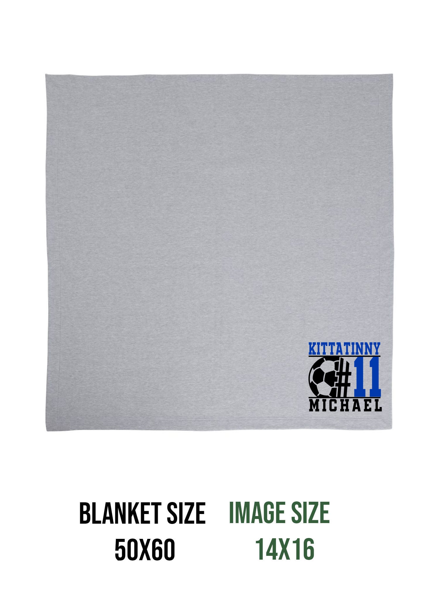 Kittatinny Soccer Design 5 Blanket