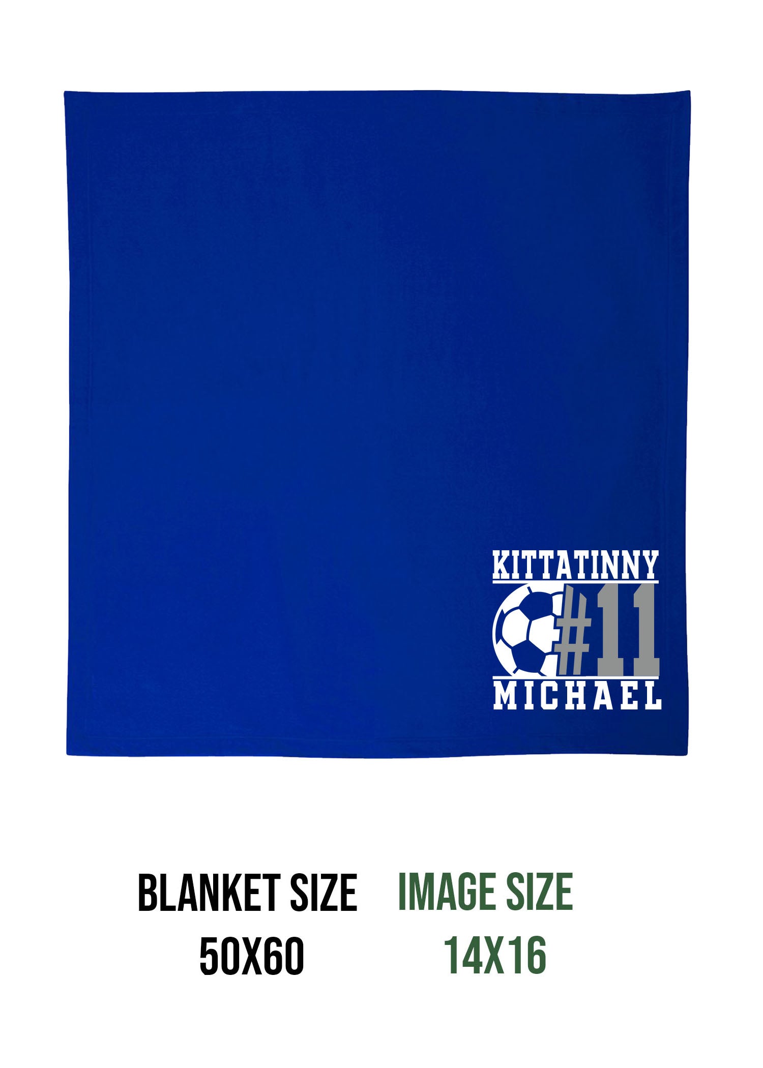 Kittatinny Soccer Design 5 Blanket