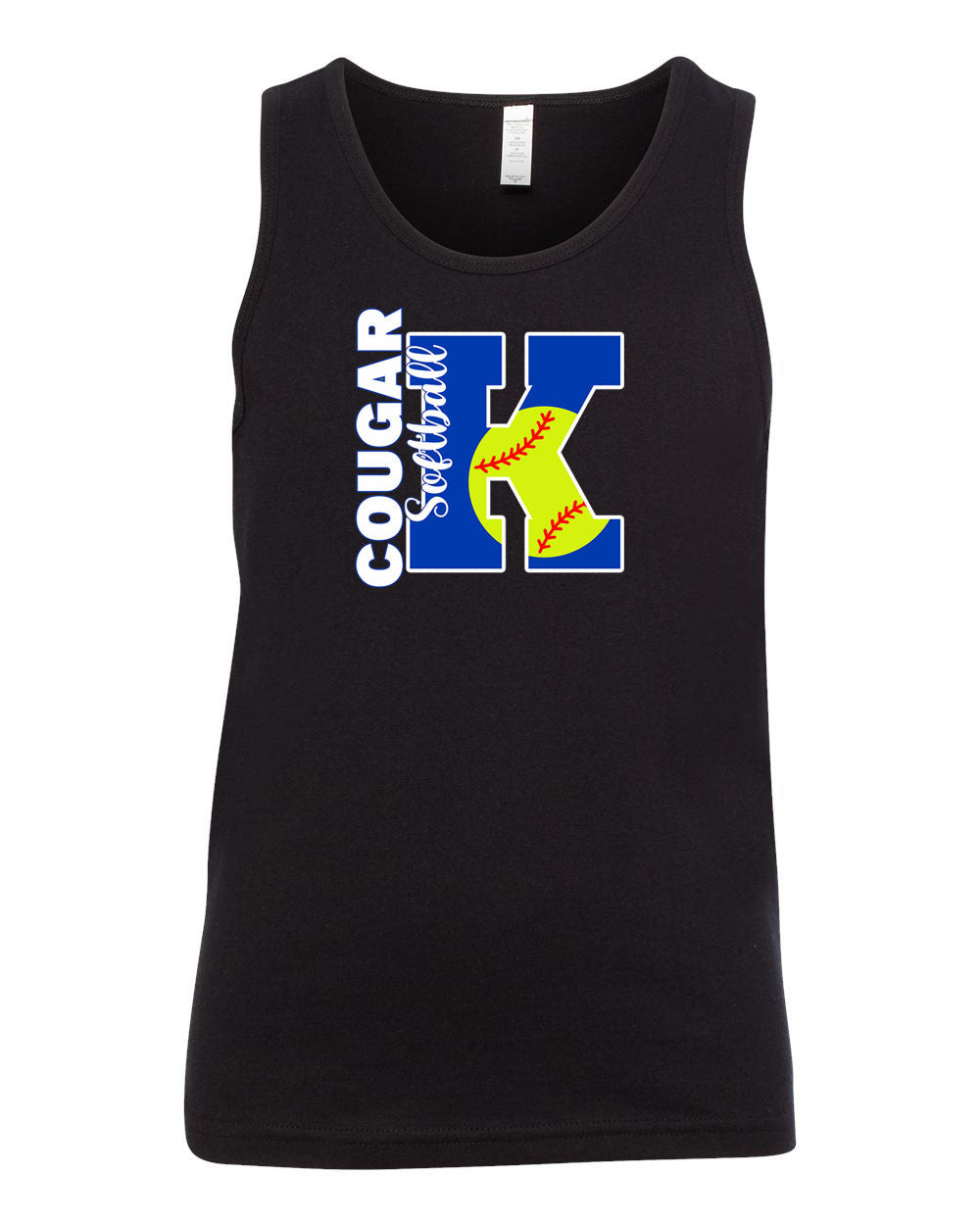 Kittatinny Softball Muscle Tank Top Design 5