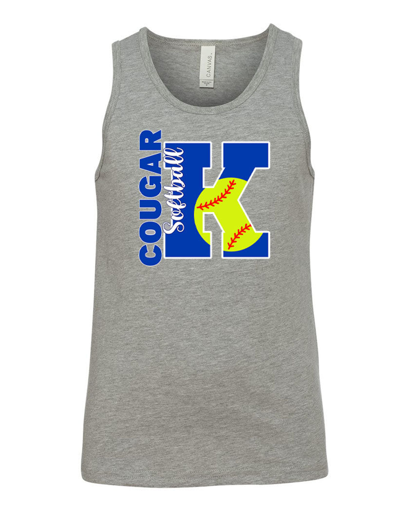 Kittatinny Softball Muscle Tank Top Design 5