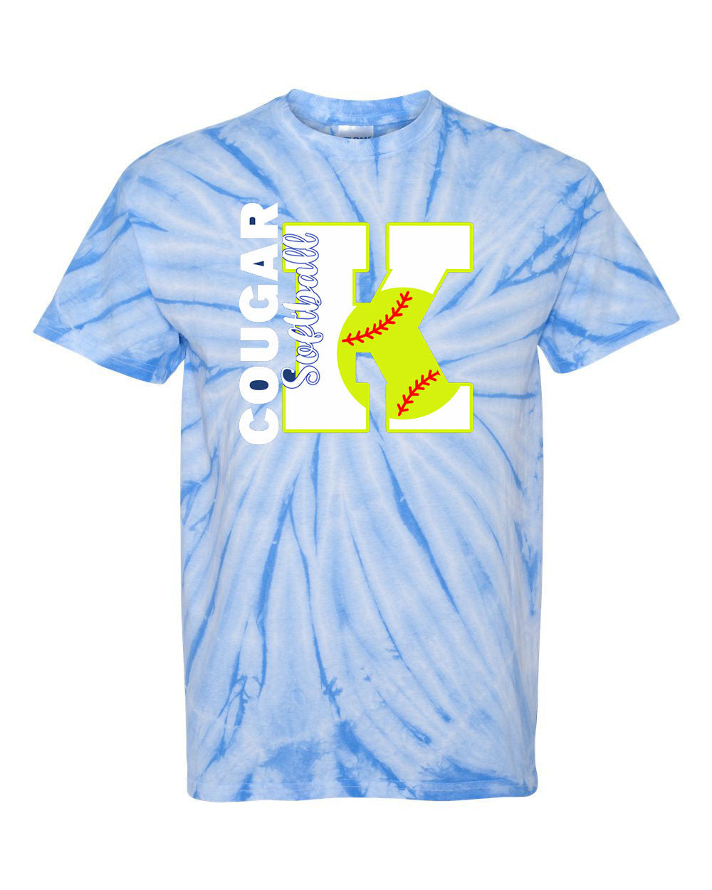 Kittatinny Softball Tie Dye t-shirt Design 5