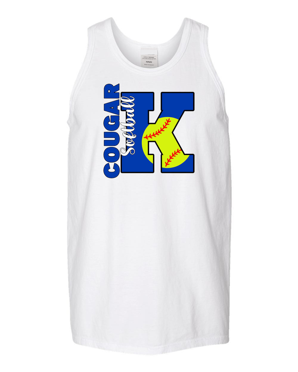 Kittatinny Softball Muscle Tank Top Design 5