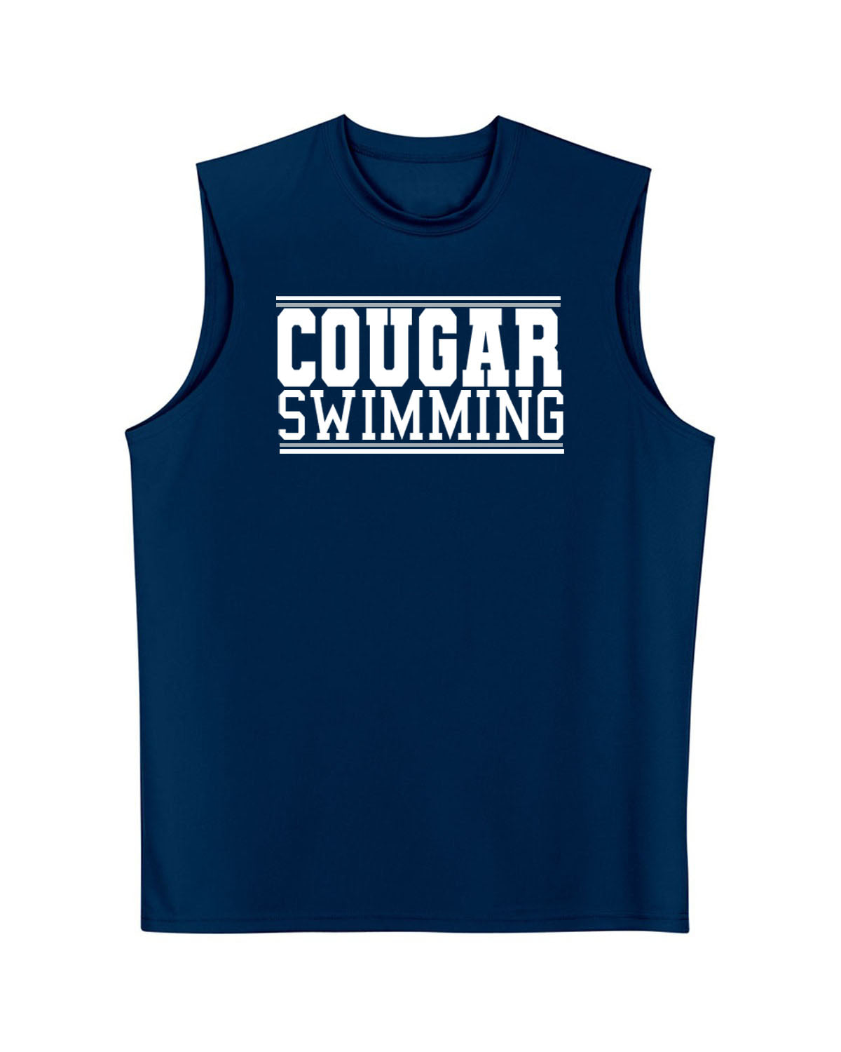Kittatinny Swimming Men's Performance Tank Top Design 1
