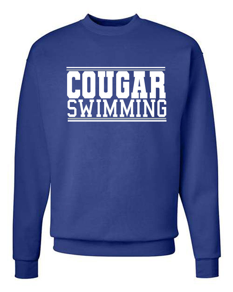 Kittatinny Swimming Design 1 non hooded sweatshirt