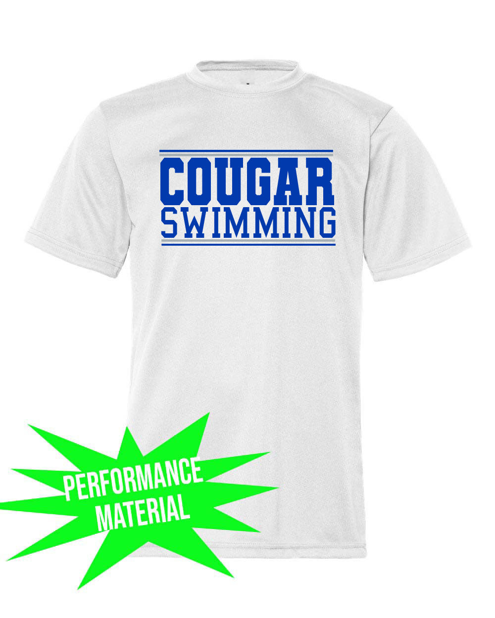 Kittatinny Swimming Performance Material T-Shirt Design 1