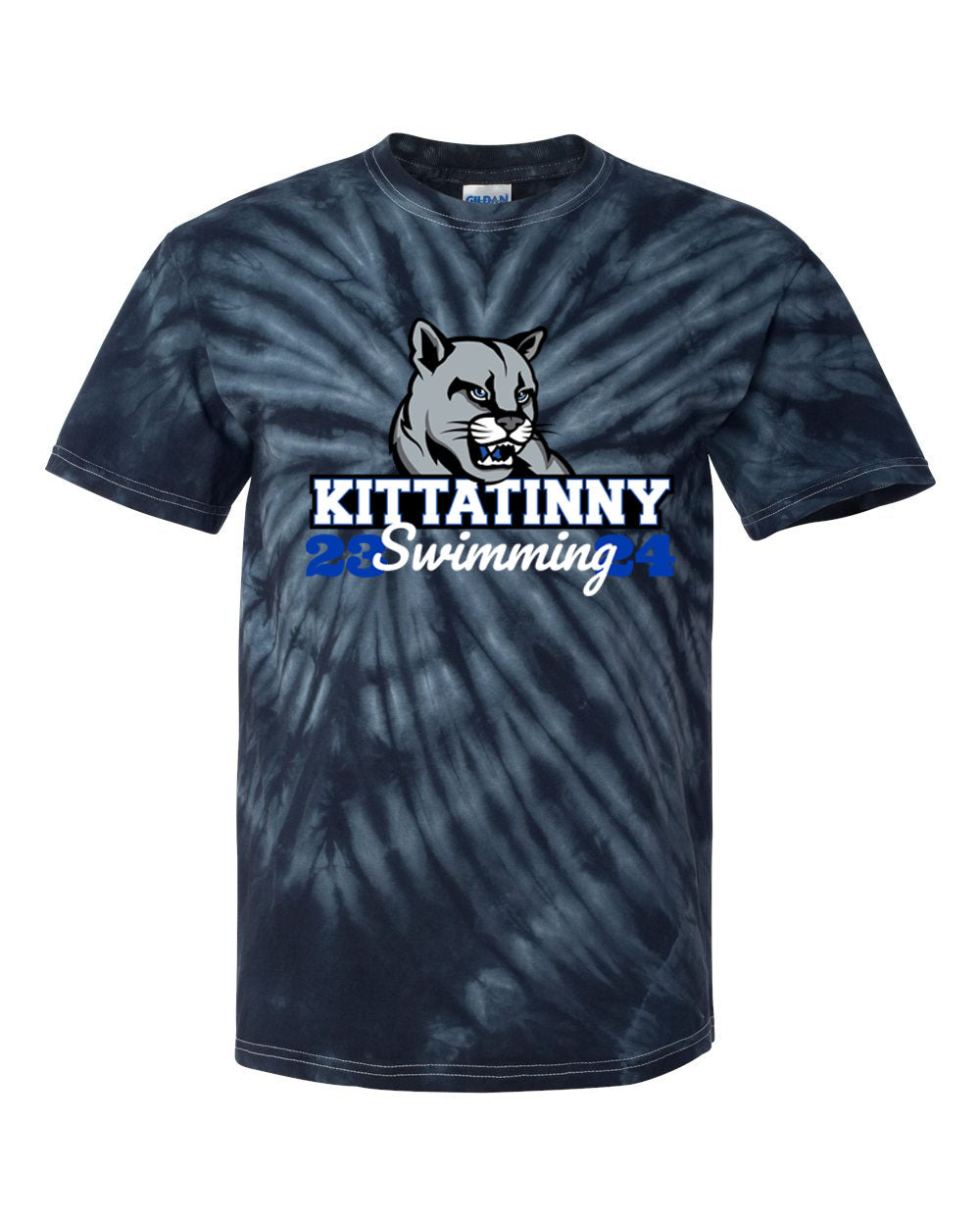 Kittatinny Swimming Tie Dye t-shirt Design 2