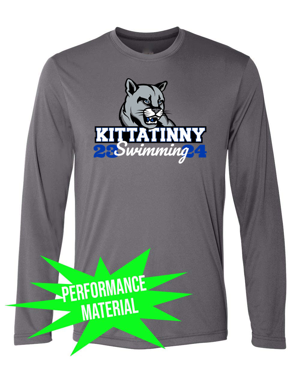 Kittatinny Swimming Performance Material Design 2 Long Sleeve Shirt