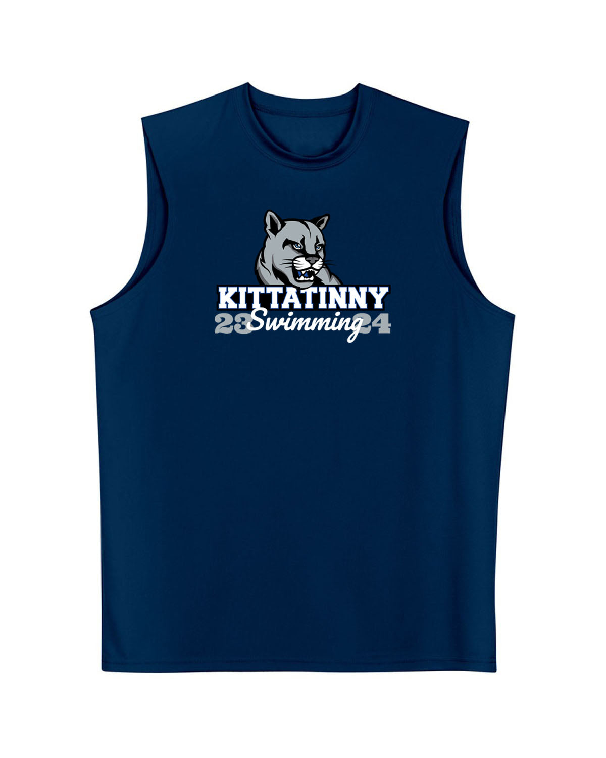 Kittatinny Swimming Men's Performance Tank Top Design 2
