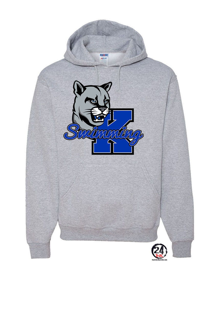 Kittatinny Swimming Design 3 Hooded Sweatshirt