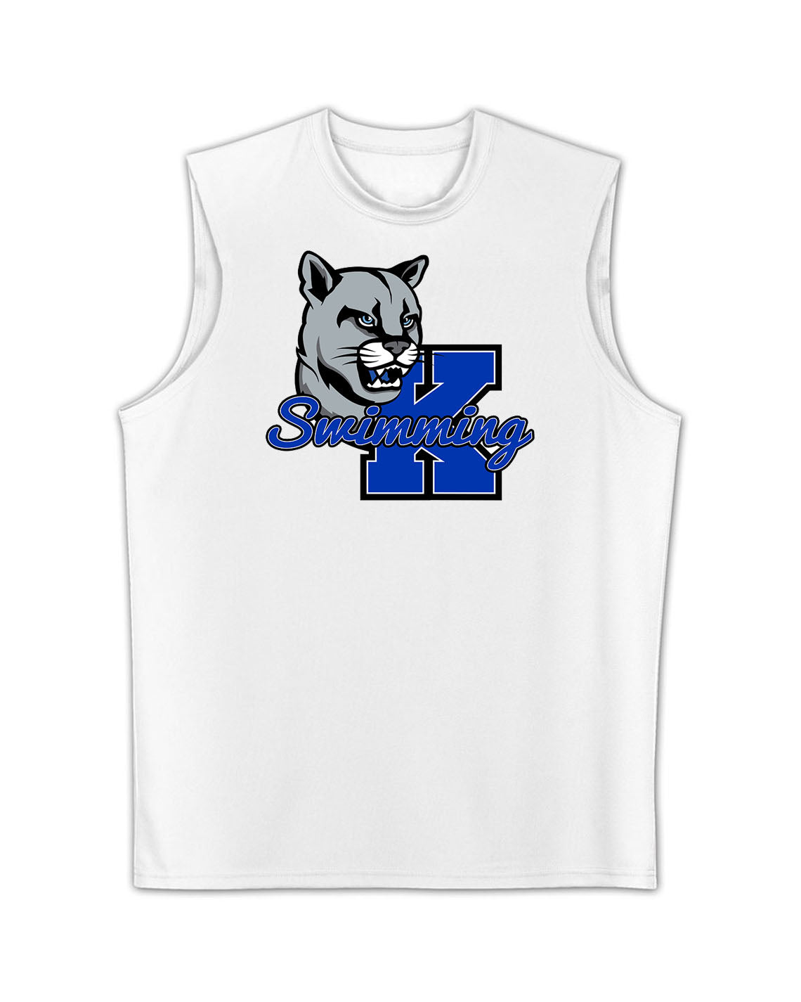 Kittatinny Swimming Men's Performance Tank Top Design 3