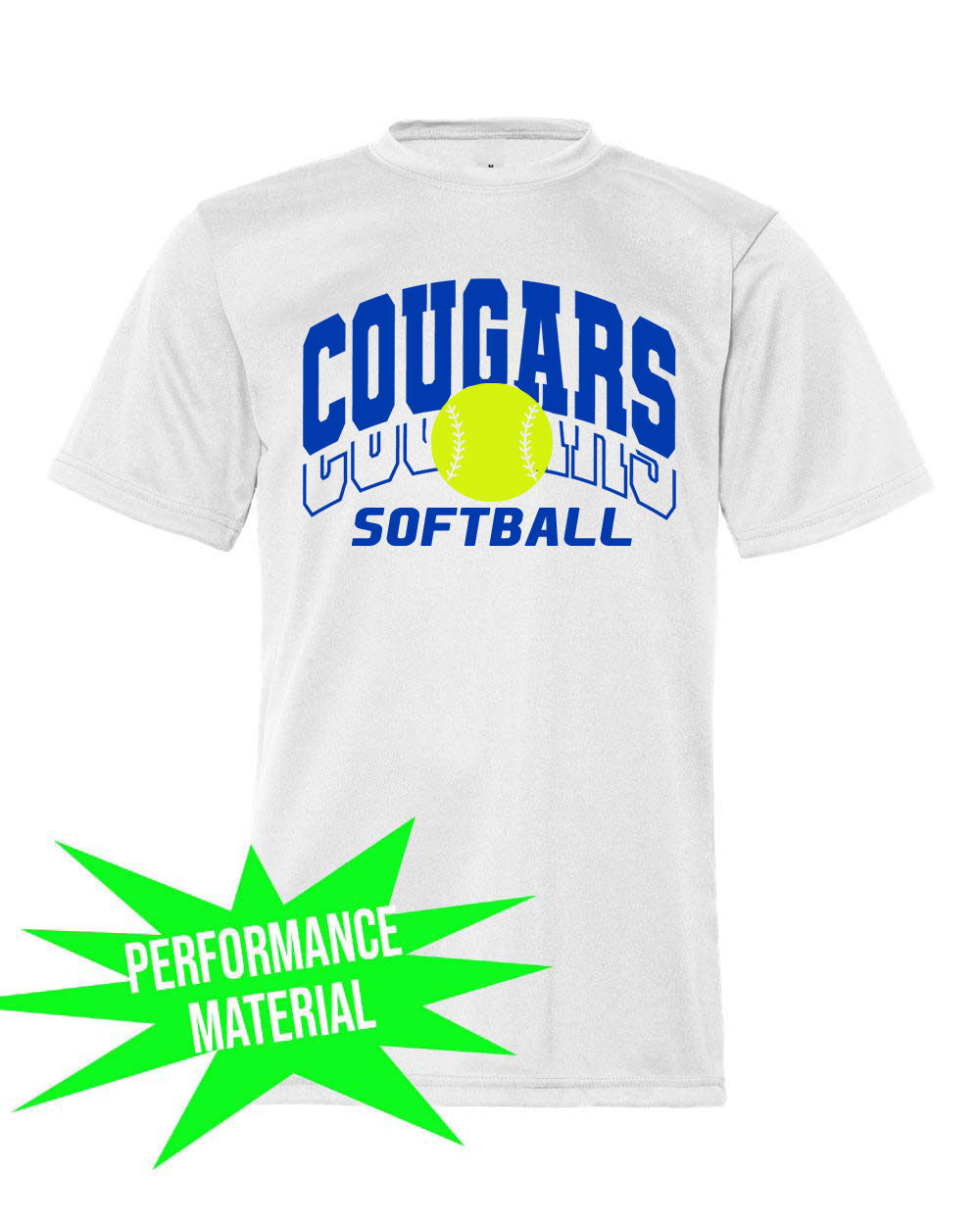 Kittatinny Softball Performance Material T-Shirt Design 2