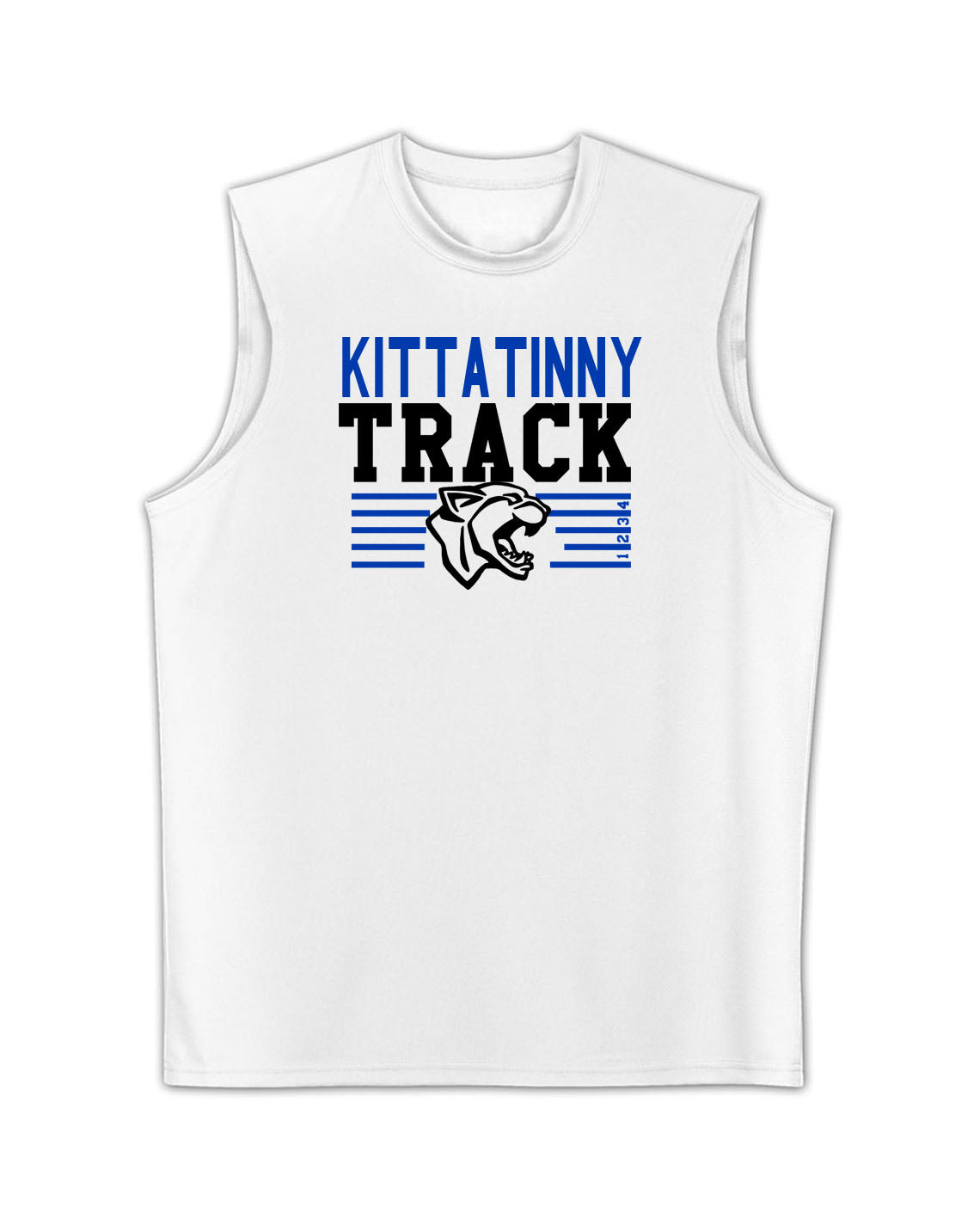 Kittatinny Track Men's Performance Tank Top Design 5