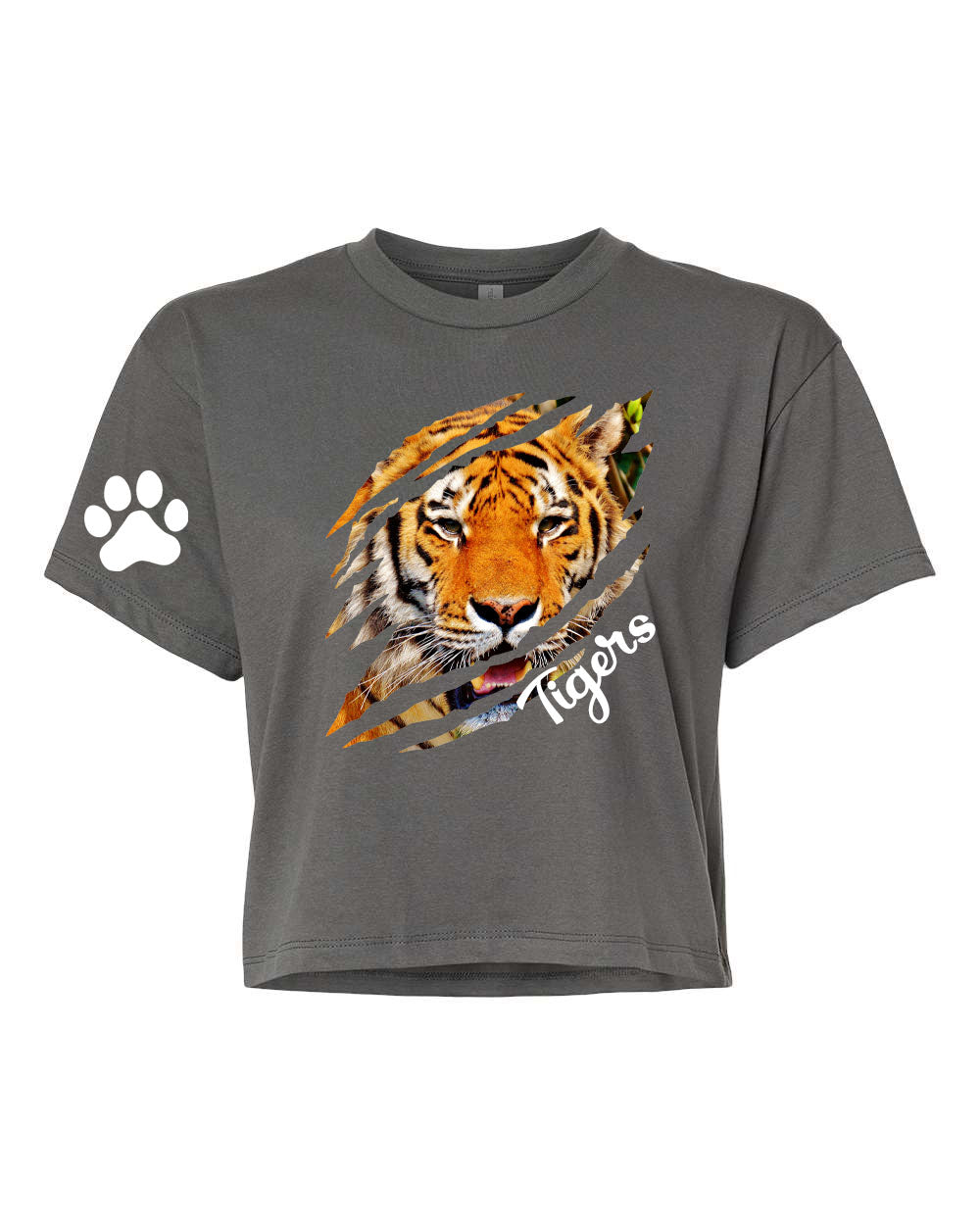 Tigers Design 10 Crop Top