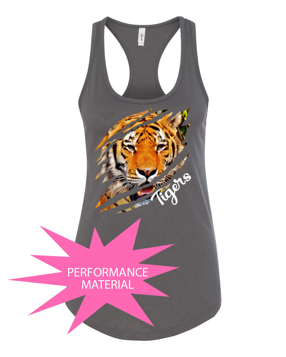 Tigers Design 10 Performance Racerback Tank Top
