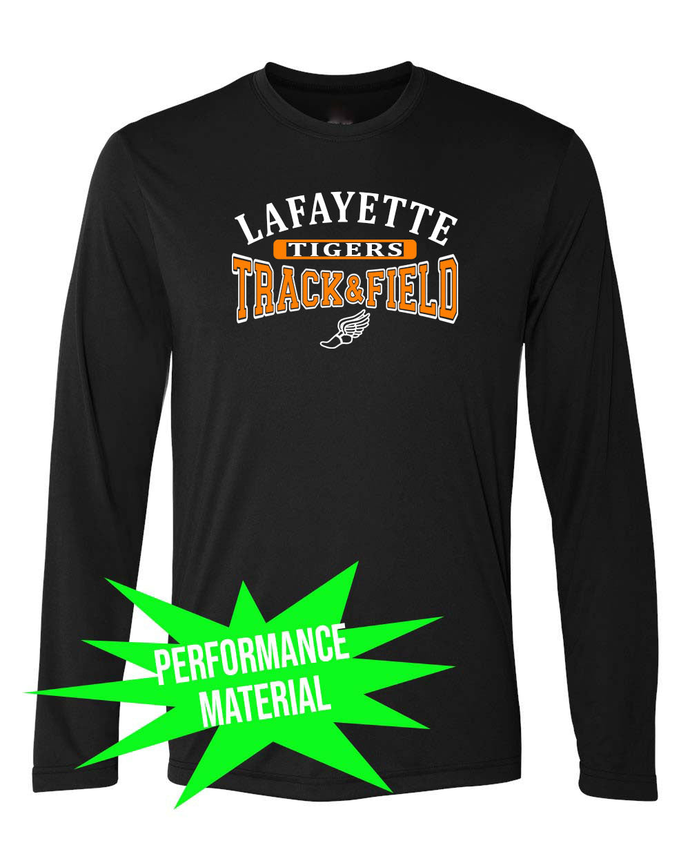 Lafayette Track Performance Material Long Sleeve Shirt Design 2