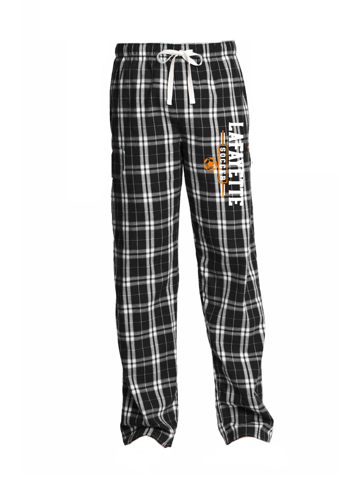 Lafayette Soccer Flannel PJ Sweatpants Design 3