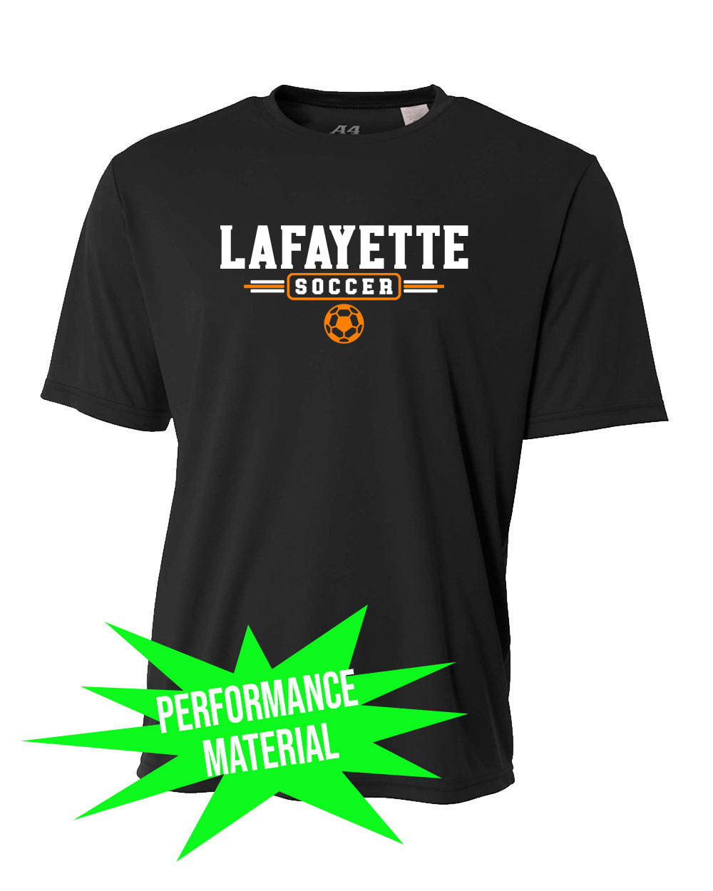 Lafayette Soccer Performance Material T-Shirt Design 3