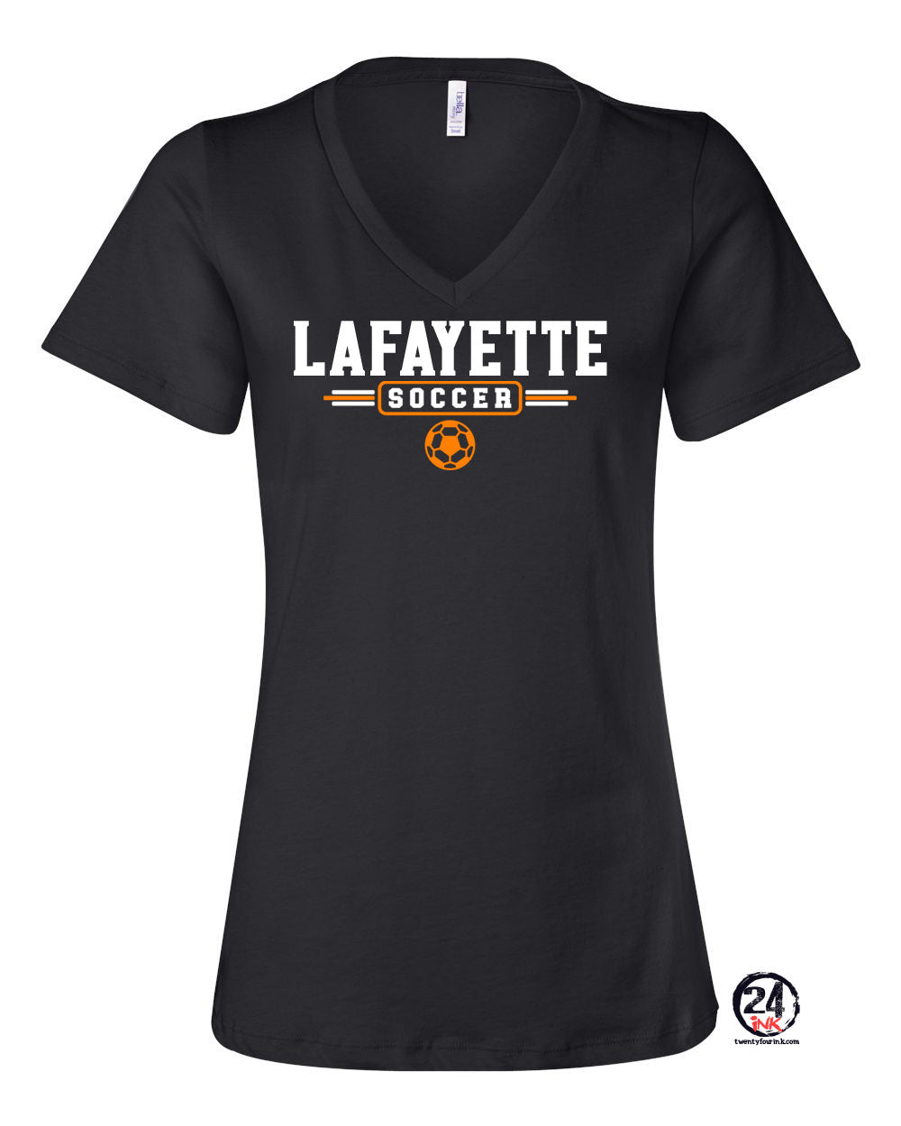 Lafayette Soccer V-neck T-Shirt Design 3
