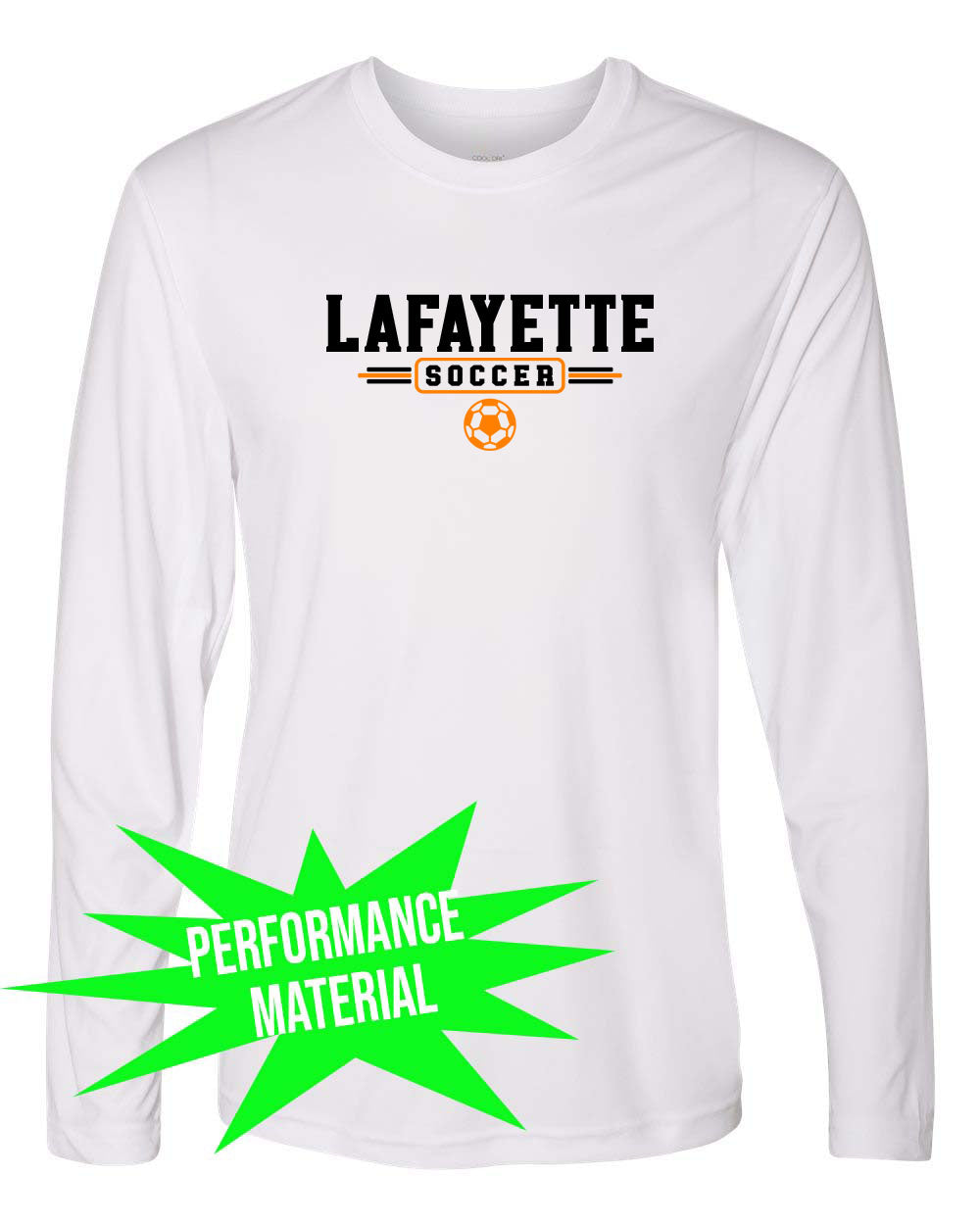 Lafayette Soccer Performance Material Long Sleeve Shirt Design 3
