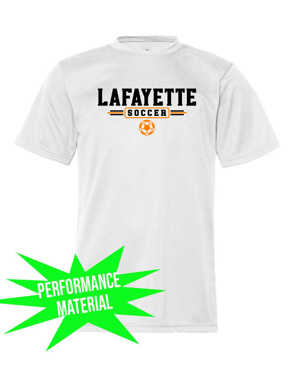 Lafayette Soccer Performance Material T-Shirt Design 3