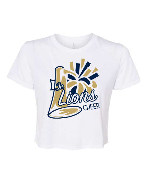 Lions Cheer Design 2 Crop Top