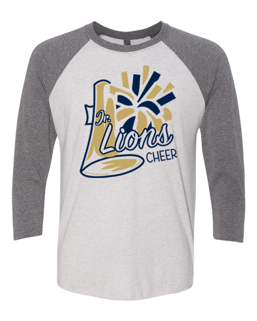 Lions Cheer Design 2 raglan shirt