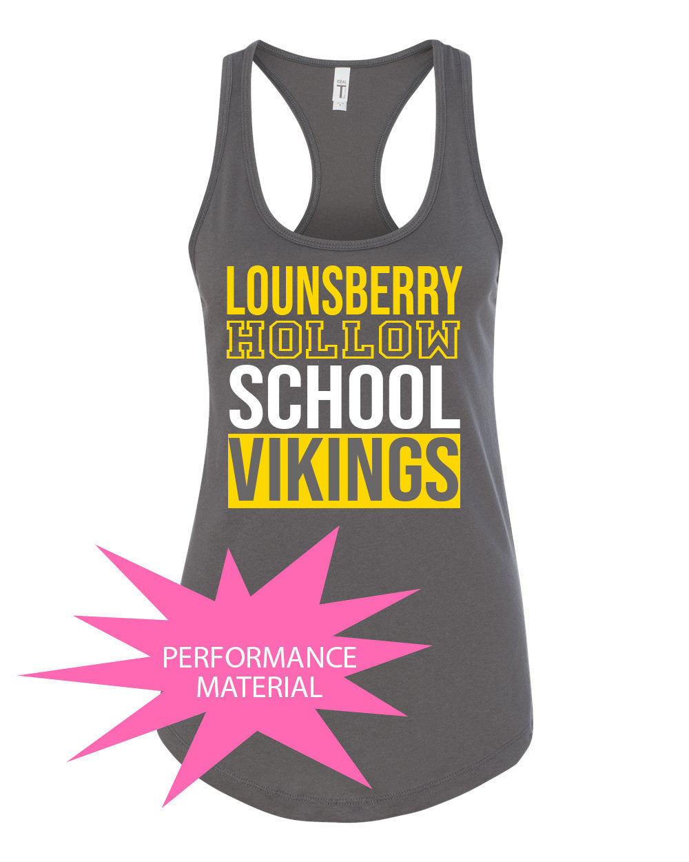 Lounsberry Hollow Design 1 Performance Racerback Tank Top