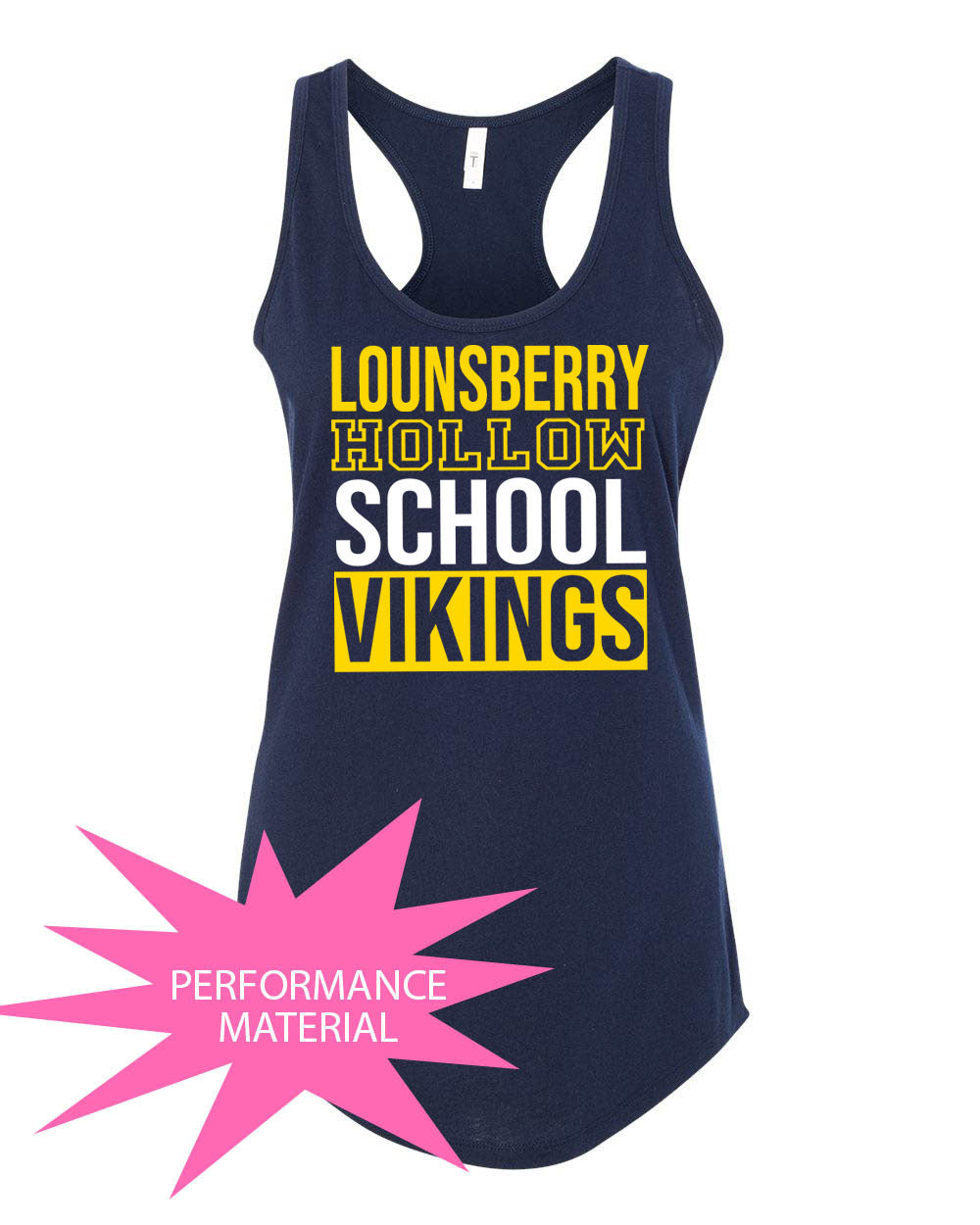 Lounsberry Hollow Design 1 Performance Racerback Tank Top