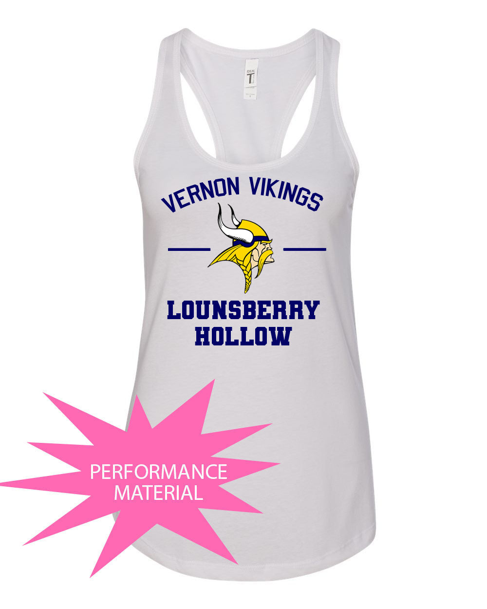 Lounsberry Hollow Design 2 Performance Racerback Tank Top