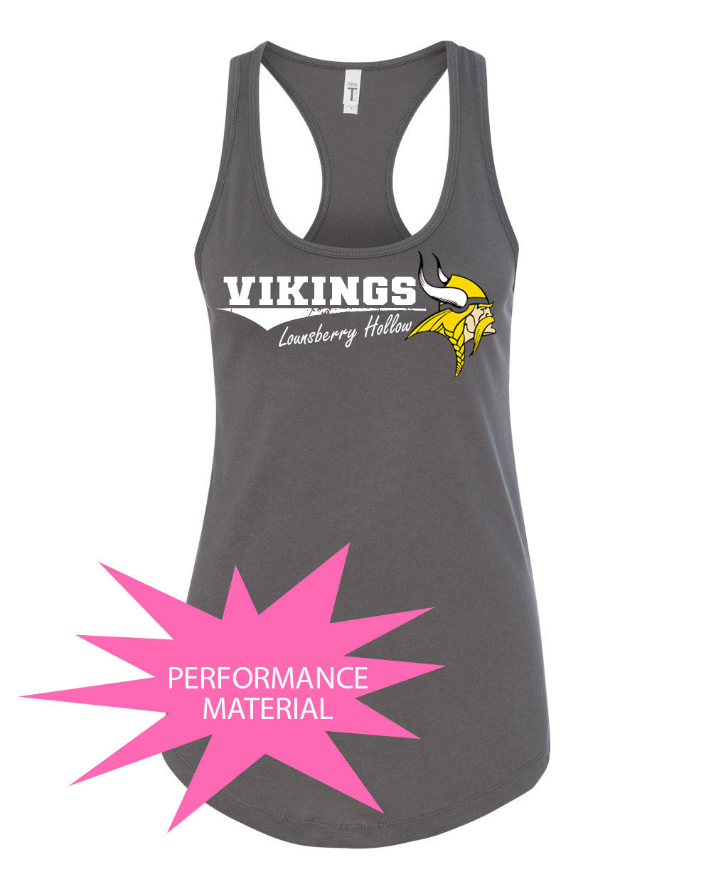 Lounsberry Hollow Design 3 Performance Racerback Tank Top