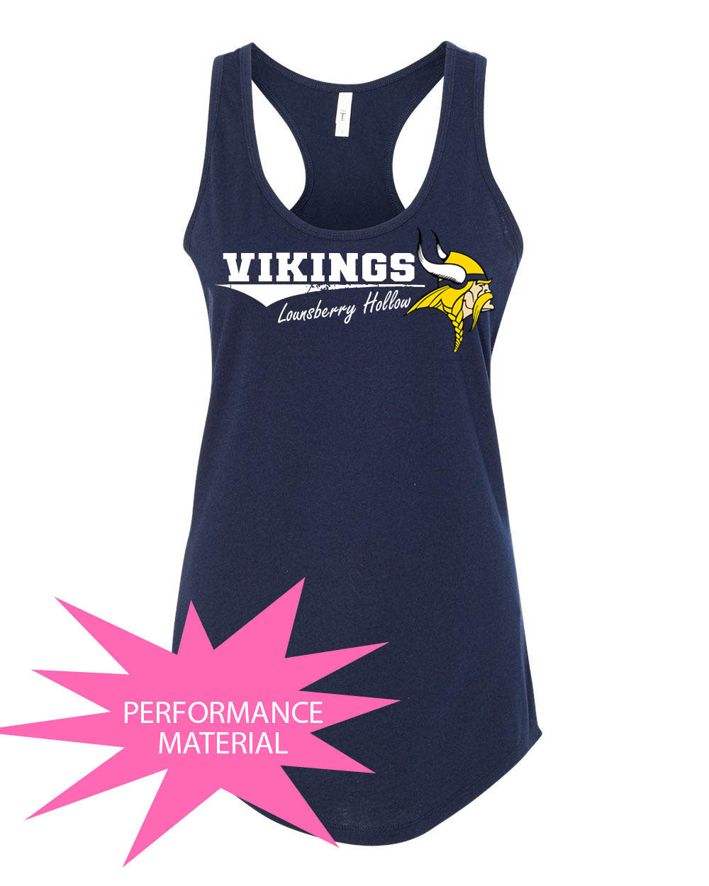Lounsberry Hollow Design 3 Performance Racerback Tank Top