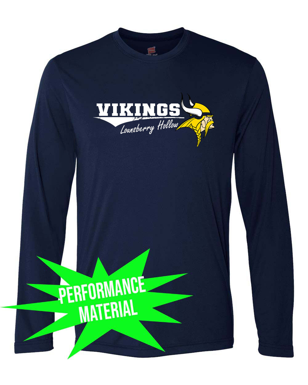 Lounsberry Hollow Performance Material Long Sleeve Shirt Design 3