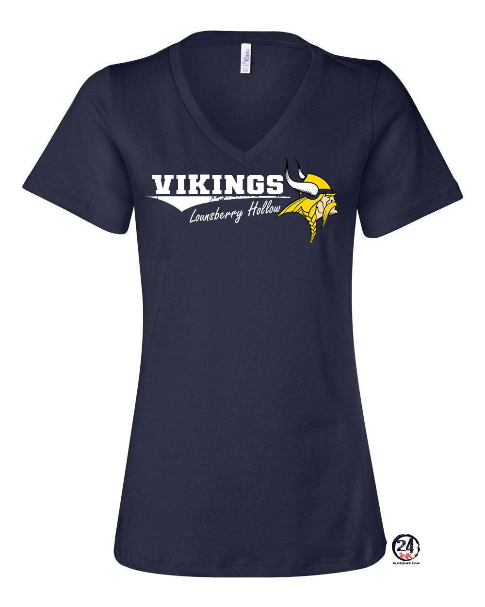 Lounsberry Hollow V-neck T-shirt Design 3