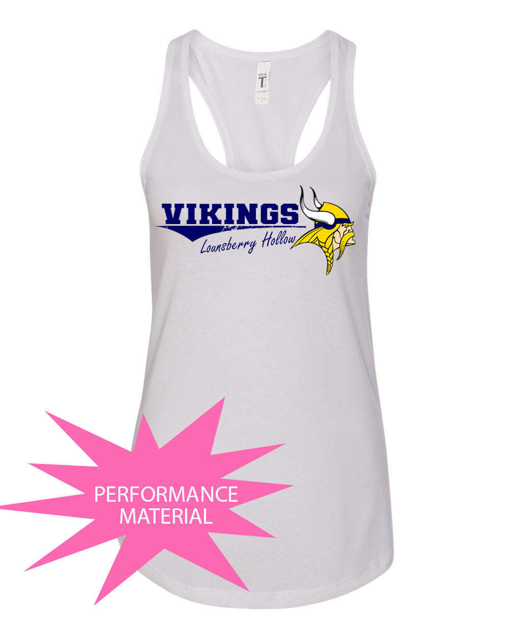 Lounsberry Hollow Design 3 Performance Racerback Tank Top