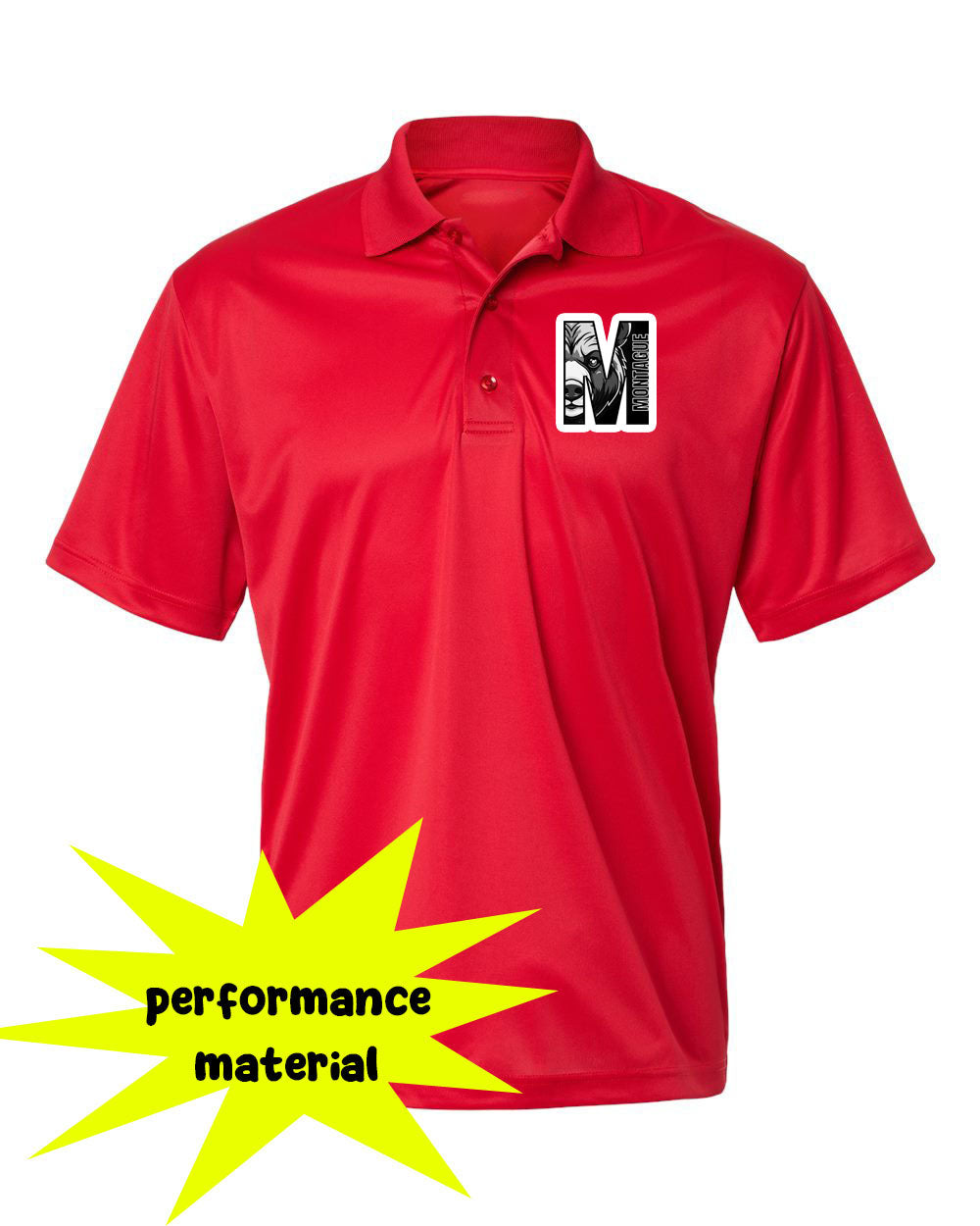 Montague Design 9 Performance Material Polo T-Shirt
