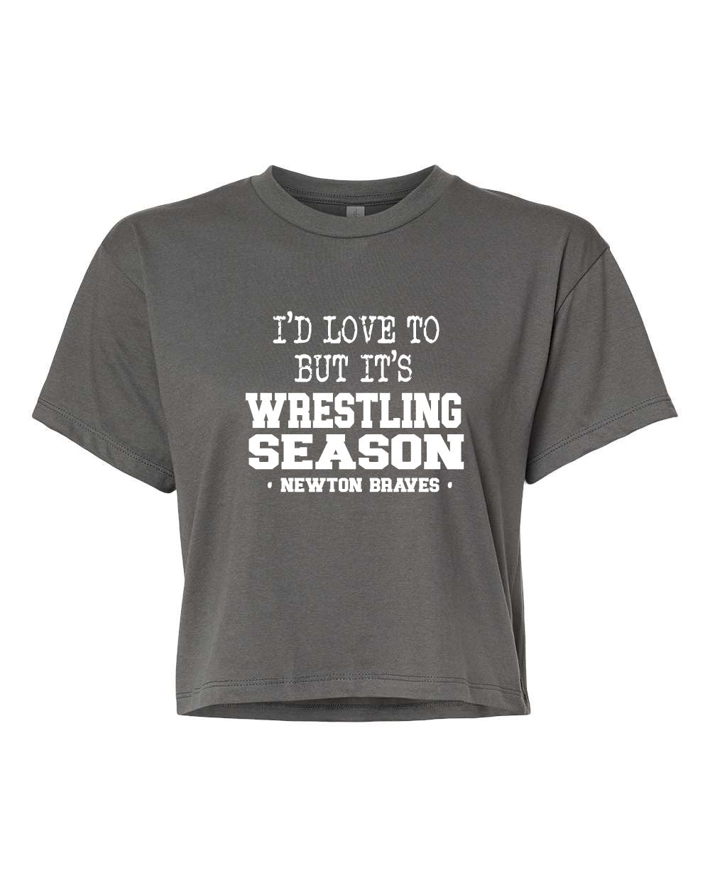 Newton Wrestling Design 10 Crop Top