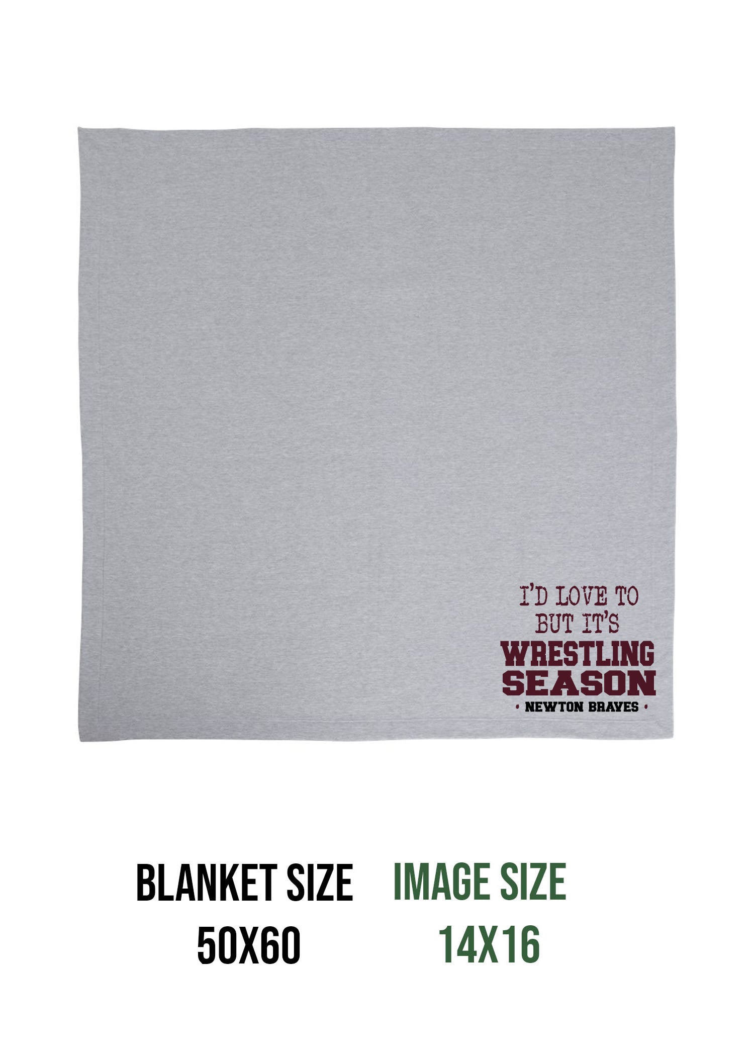 Newton Wrestling Design 10 Blanket