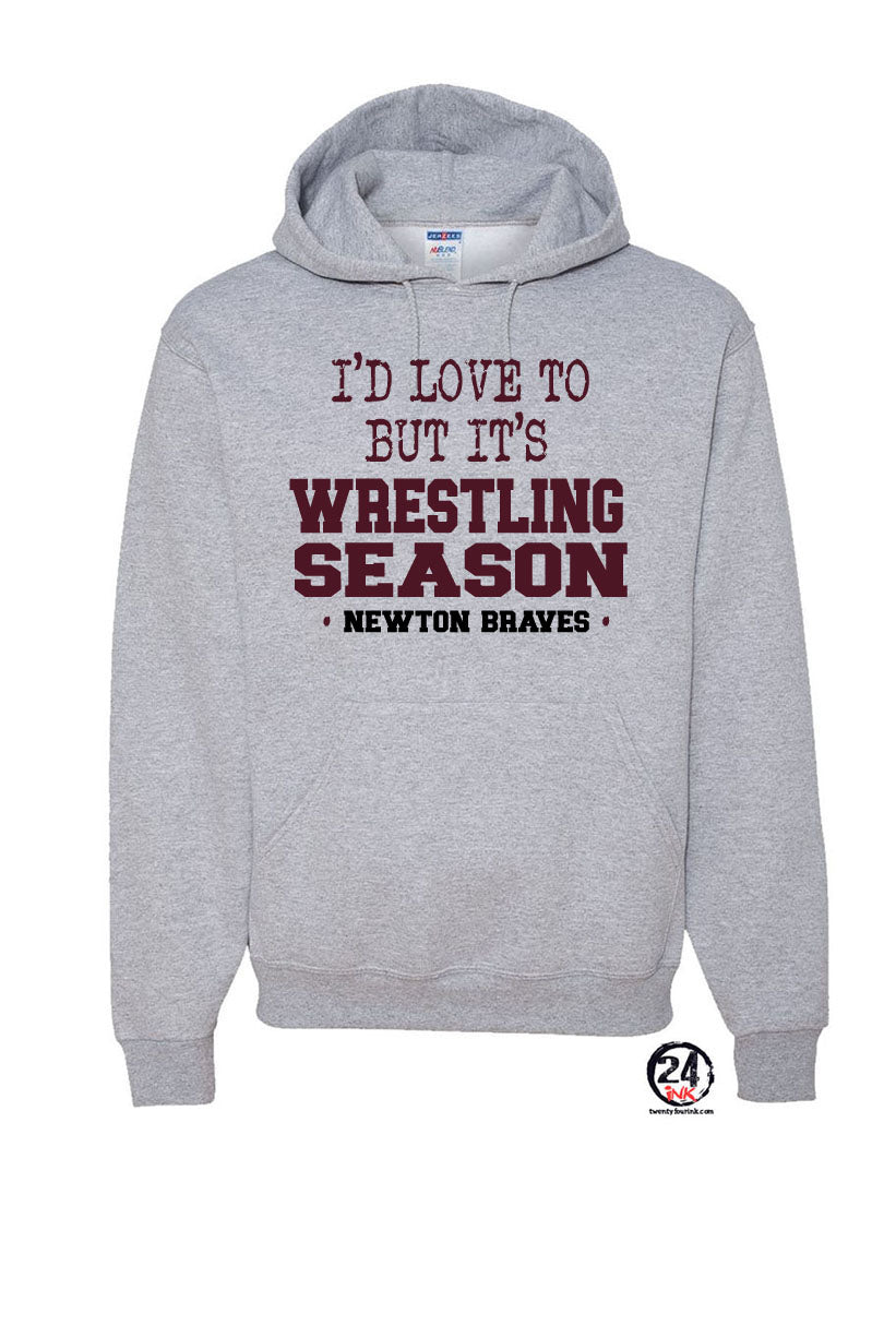 Newton Wrestling Design 10 Hooded Sweatshirt