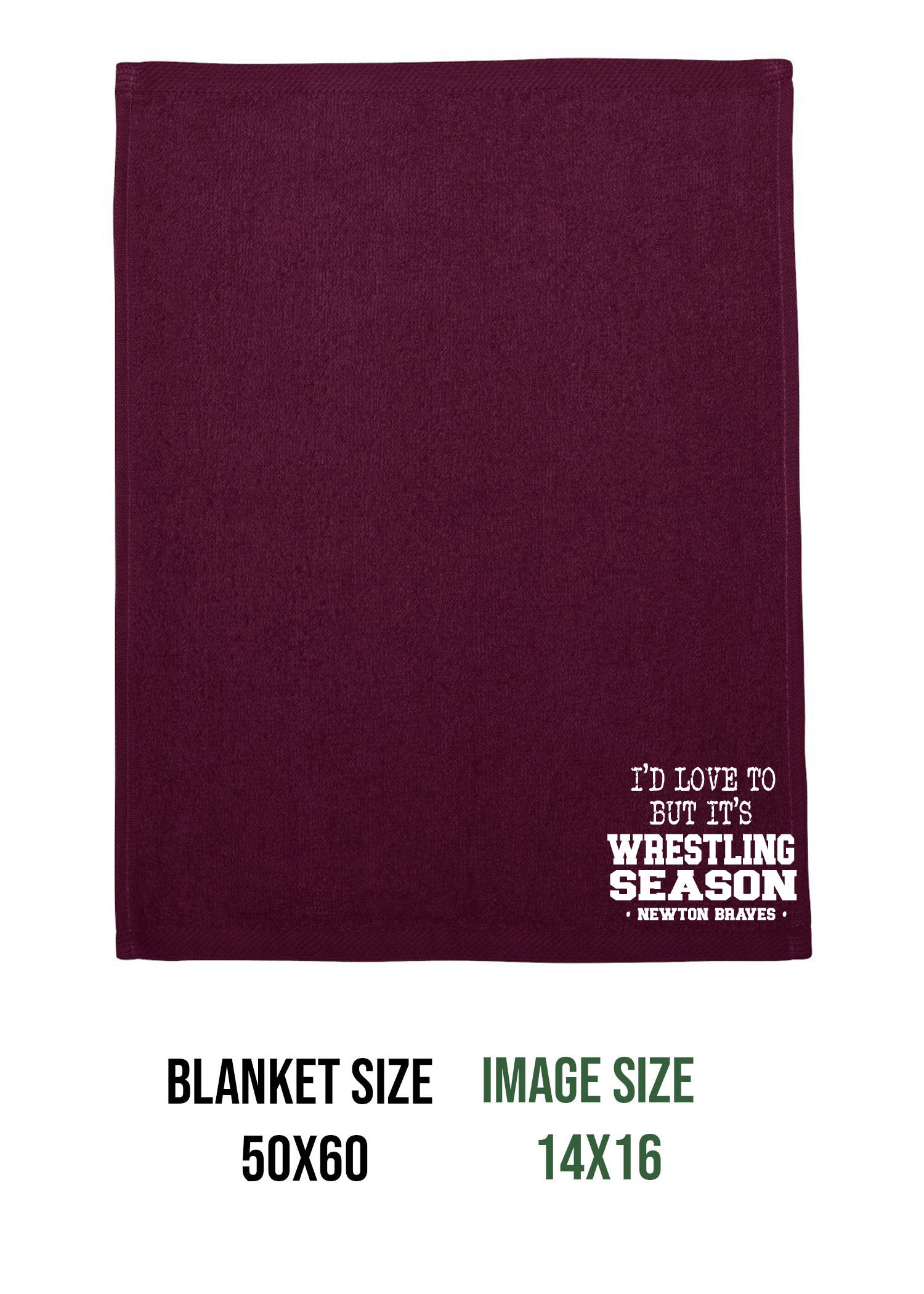 Newton Wrestling Design 10 Blanket