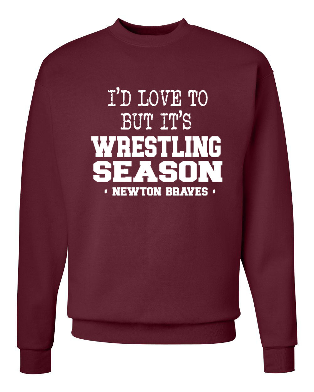 Newton Wrestling Design 10 non hooded sweatshirt