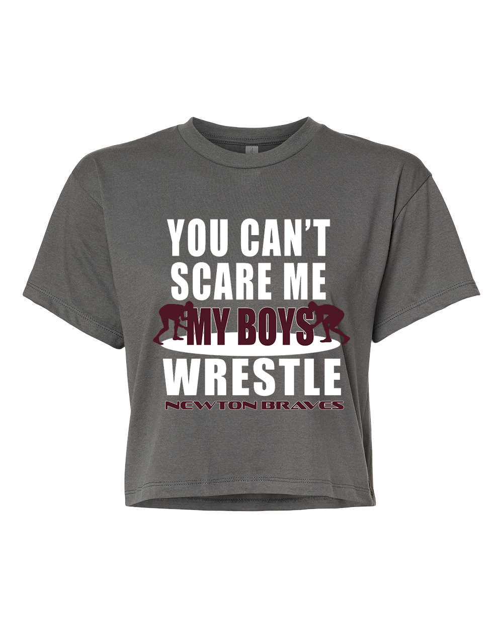 Newton Wrestling Design 11 Crop Top