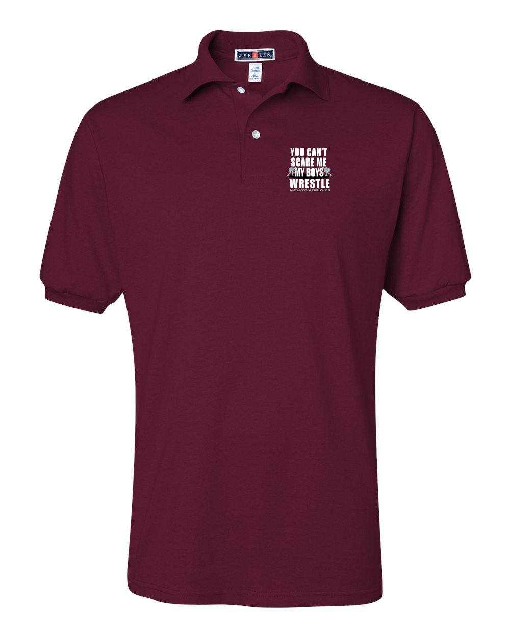 Newton Wrestling Polo T-Shirt Design 11