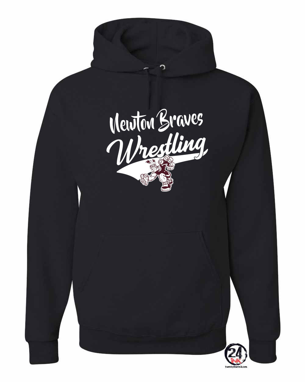 Newton Wrestling Design 7 Hooded Sweatshirt
