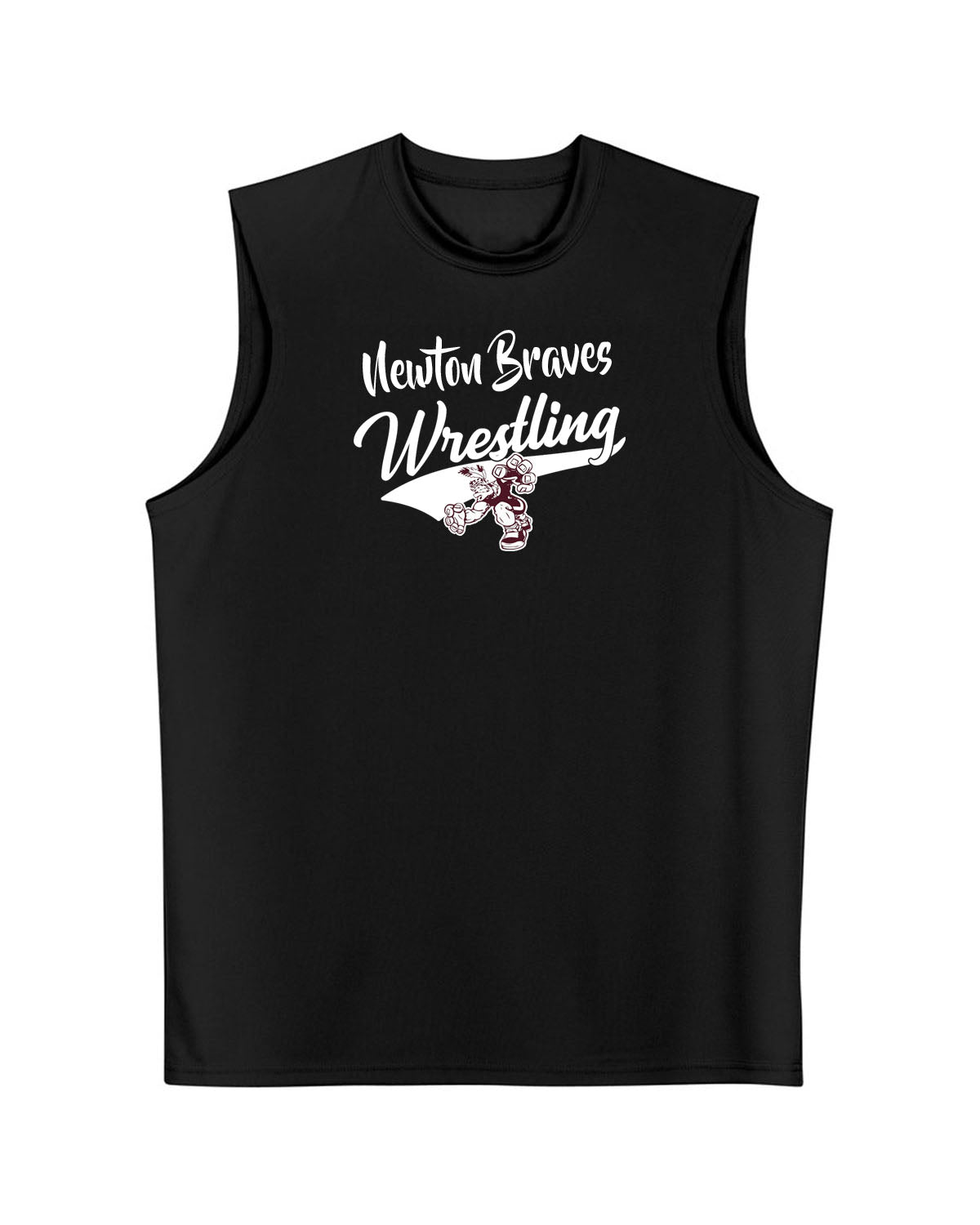 Newton Wrestling Men's Performance Tank Top Design 7