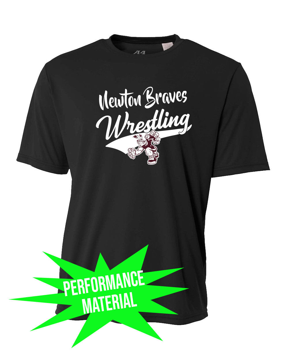 Newton Wrestling Performance Material T-Shirt Design 7