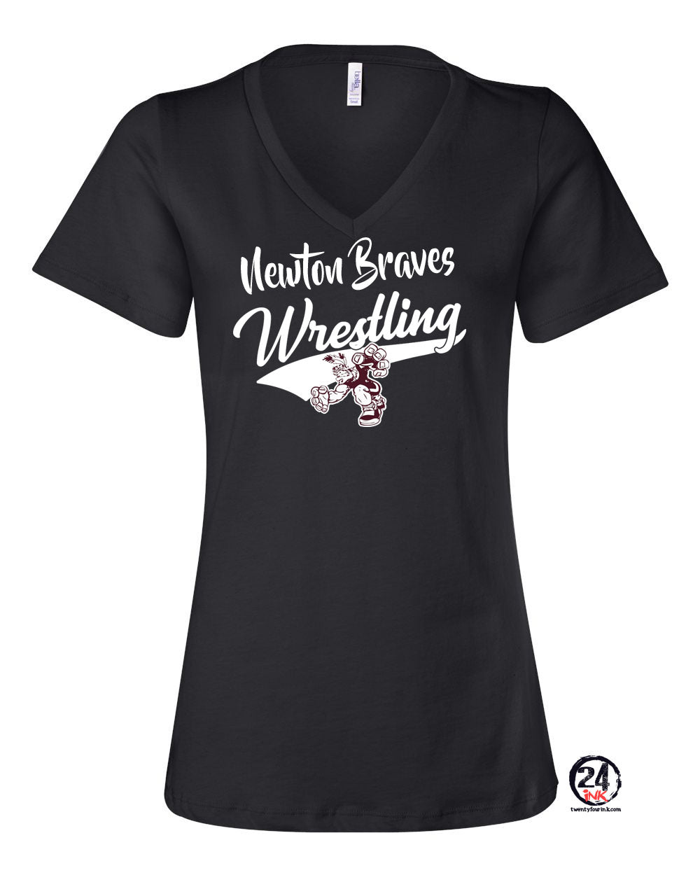 Newton Wrestling Design 7 V-neck T-Shirt
