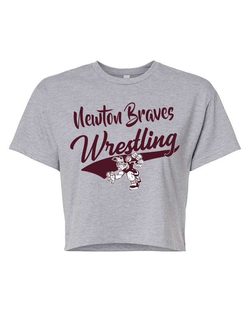 Newton Wrestling Design 7 Crop Top