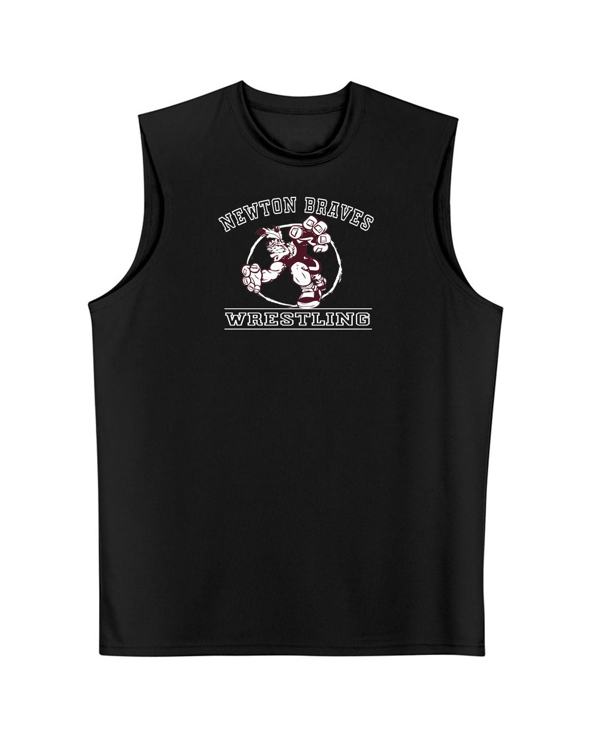 Newton Wrestling Men's Performance Tank Top Design 8