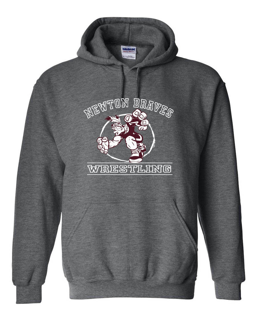 Newton Wrestling Design 8 Hooded Sweatshirt